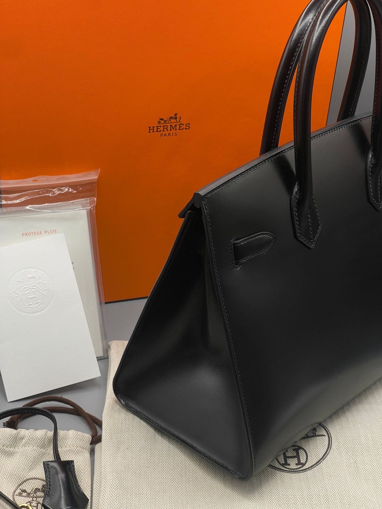 Hermès - Sac Birkin 30 Box Noir - Les Folies d&