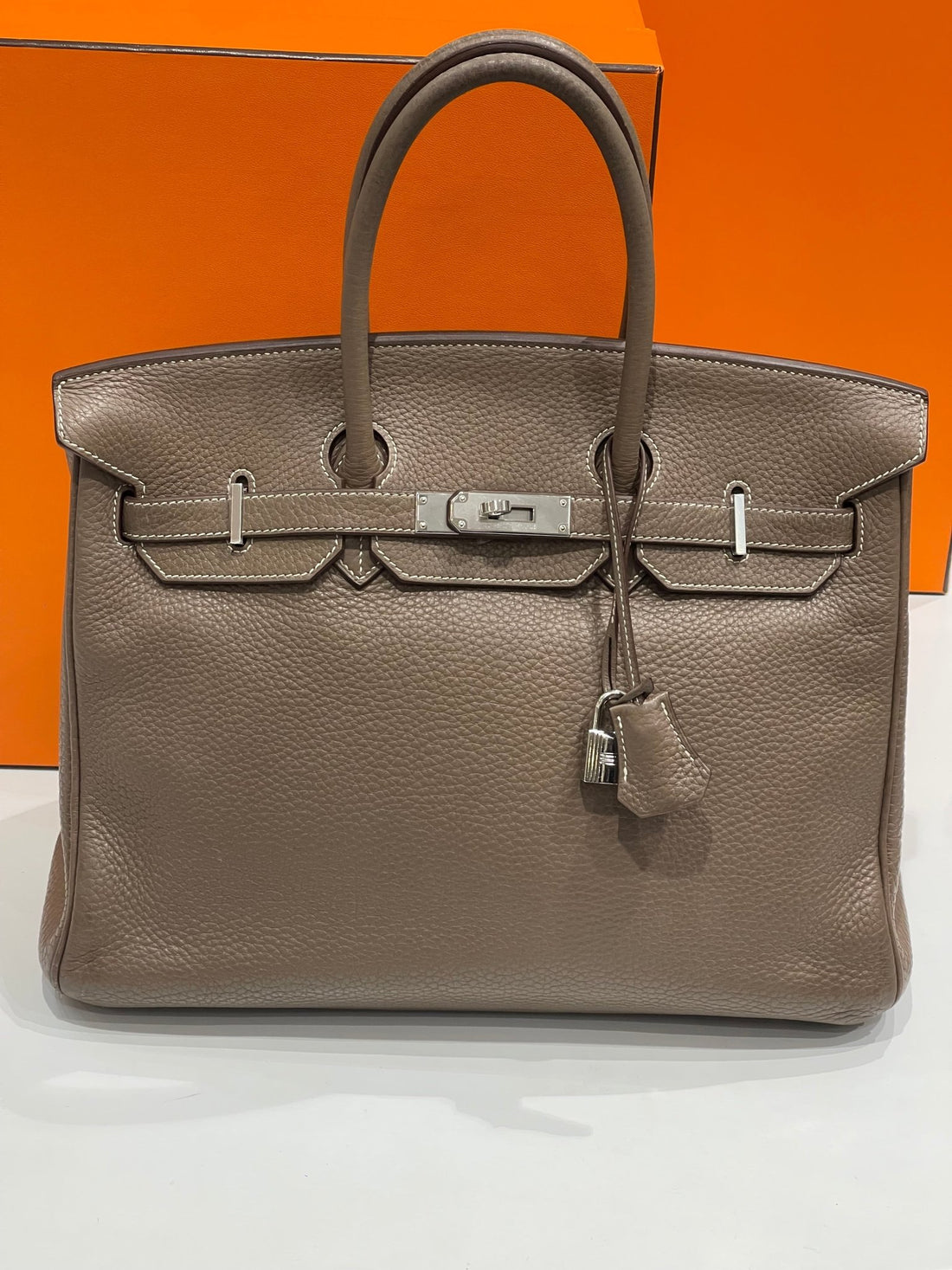 Hermès - Sac Birkin 35 étoupe Togo - Les Folies d&