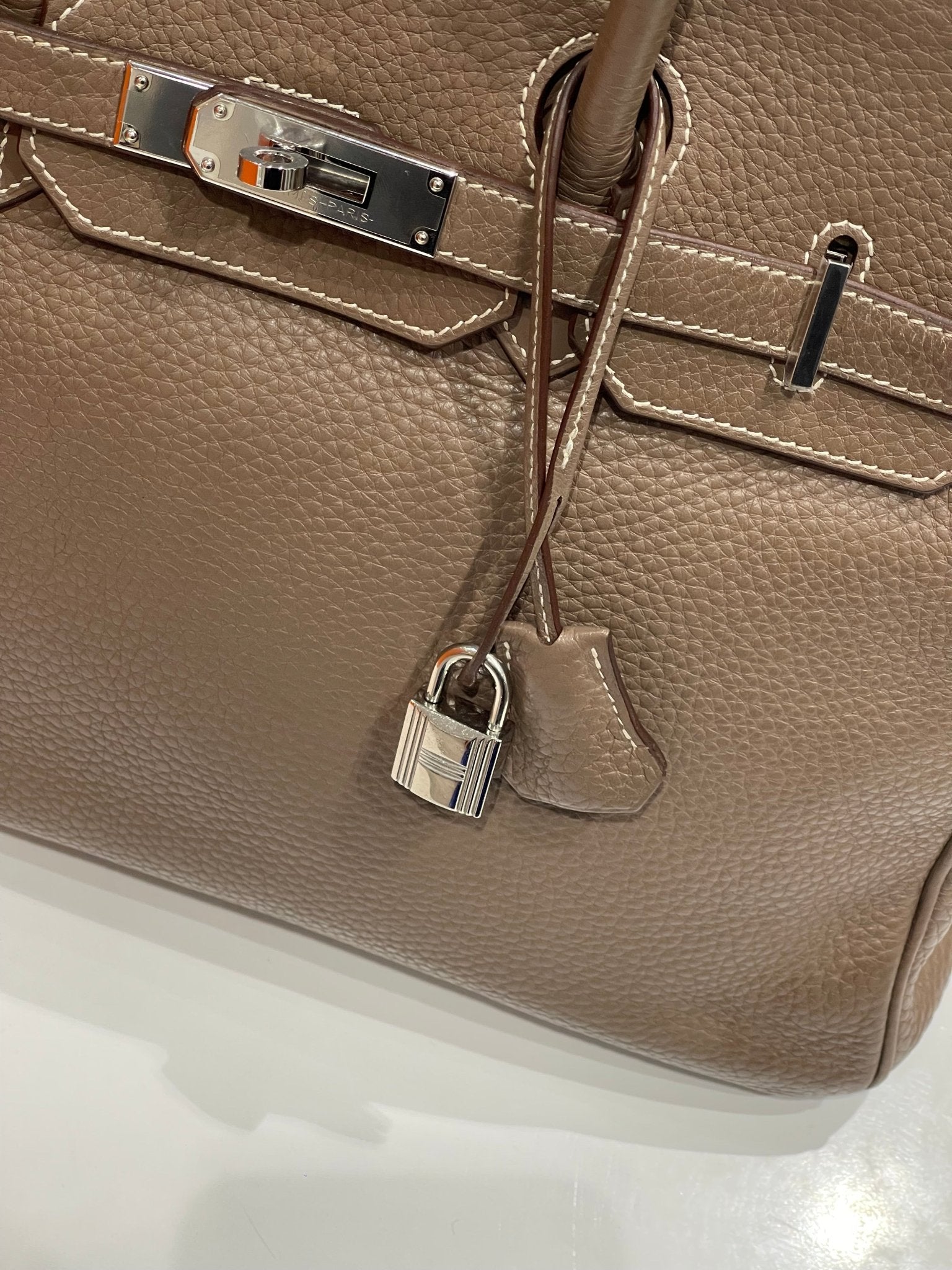 Hermès - Sac Birkin 35 étoupe Togo - Les Folies d&