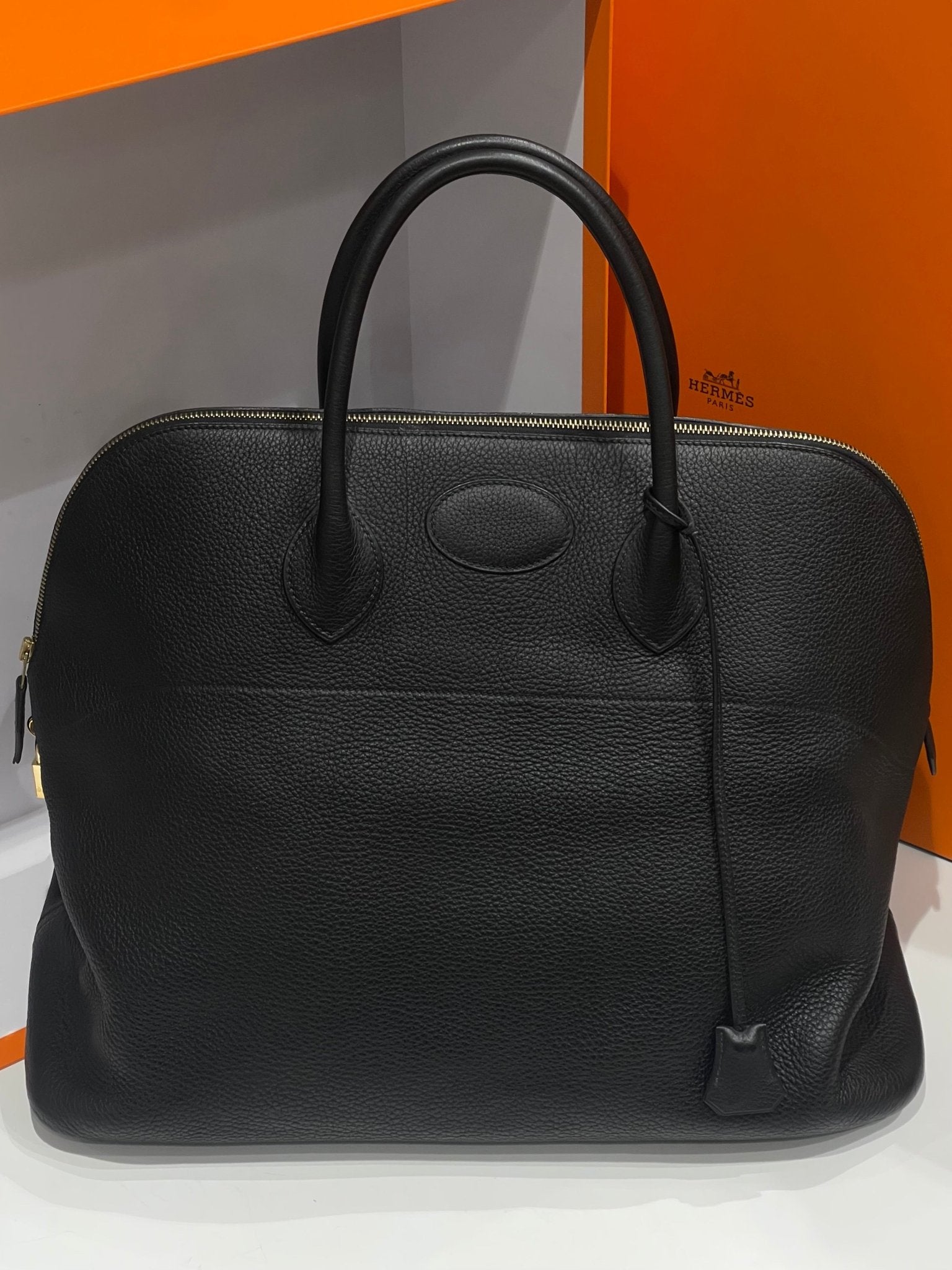 Hermès - Sac de voyage Bolide noir - Les Folies d&