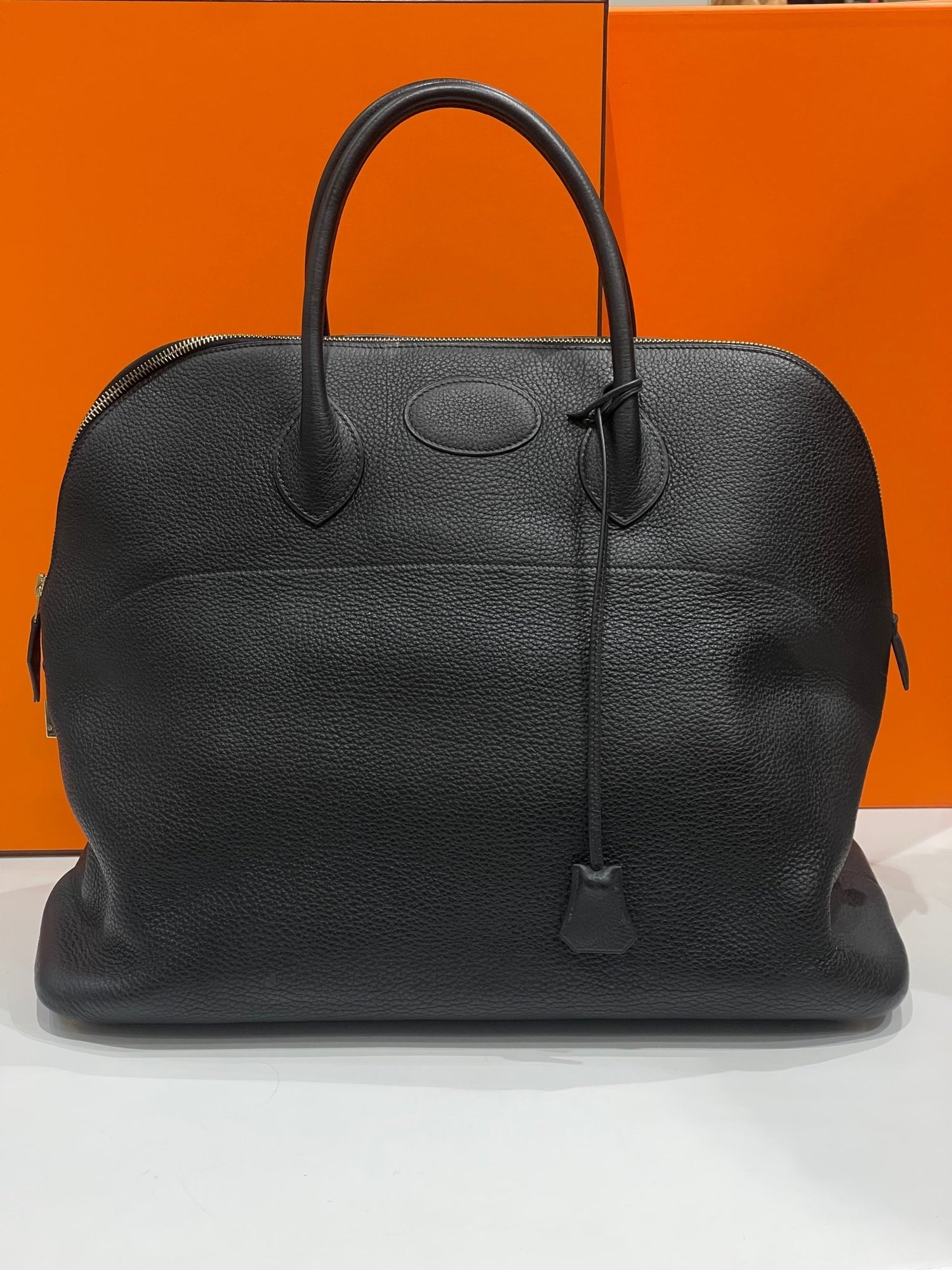 Hermès - Sac de voyage Bolide noir - Les Folies d&