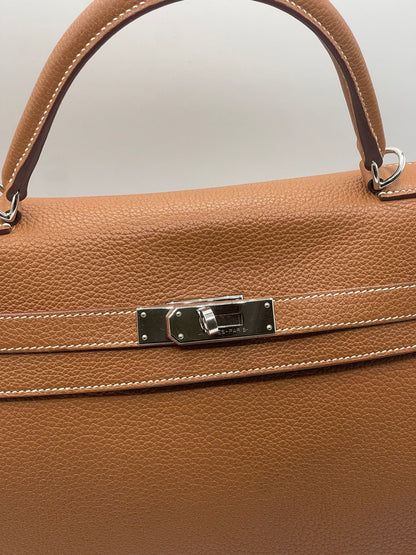 Hermès - Sac Kelly 35 Retourné Gold - Les Folies d&