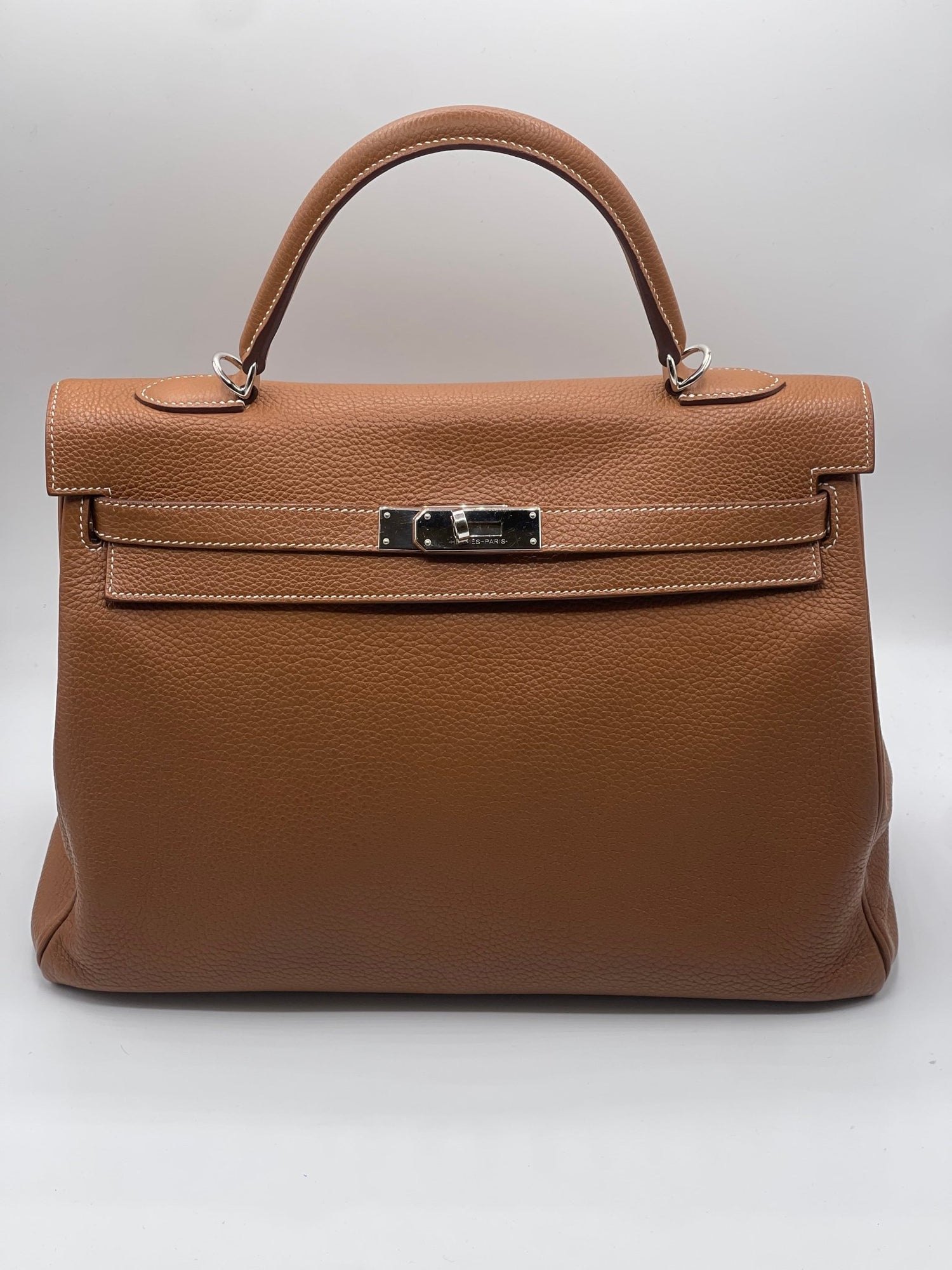 Hermès - Sac Kelly 35 Retourné Gold - Les Folies d&