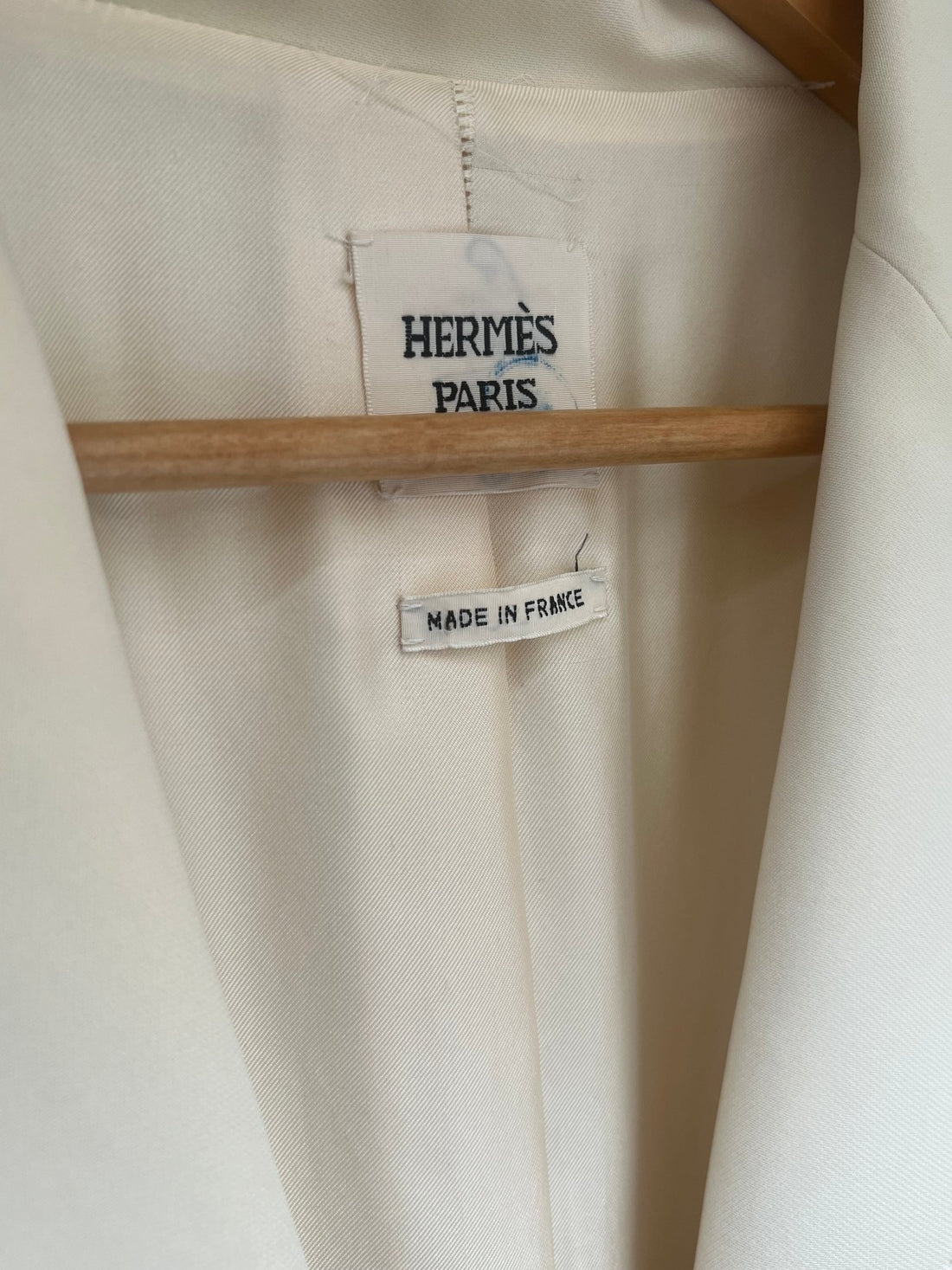 Hermès Veste blanche T. 44 - Les Folies d&