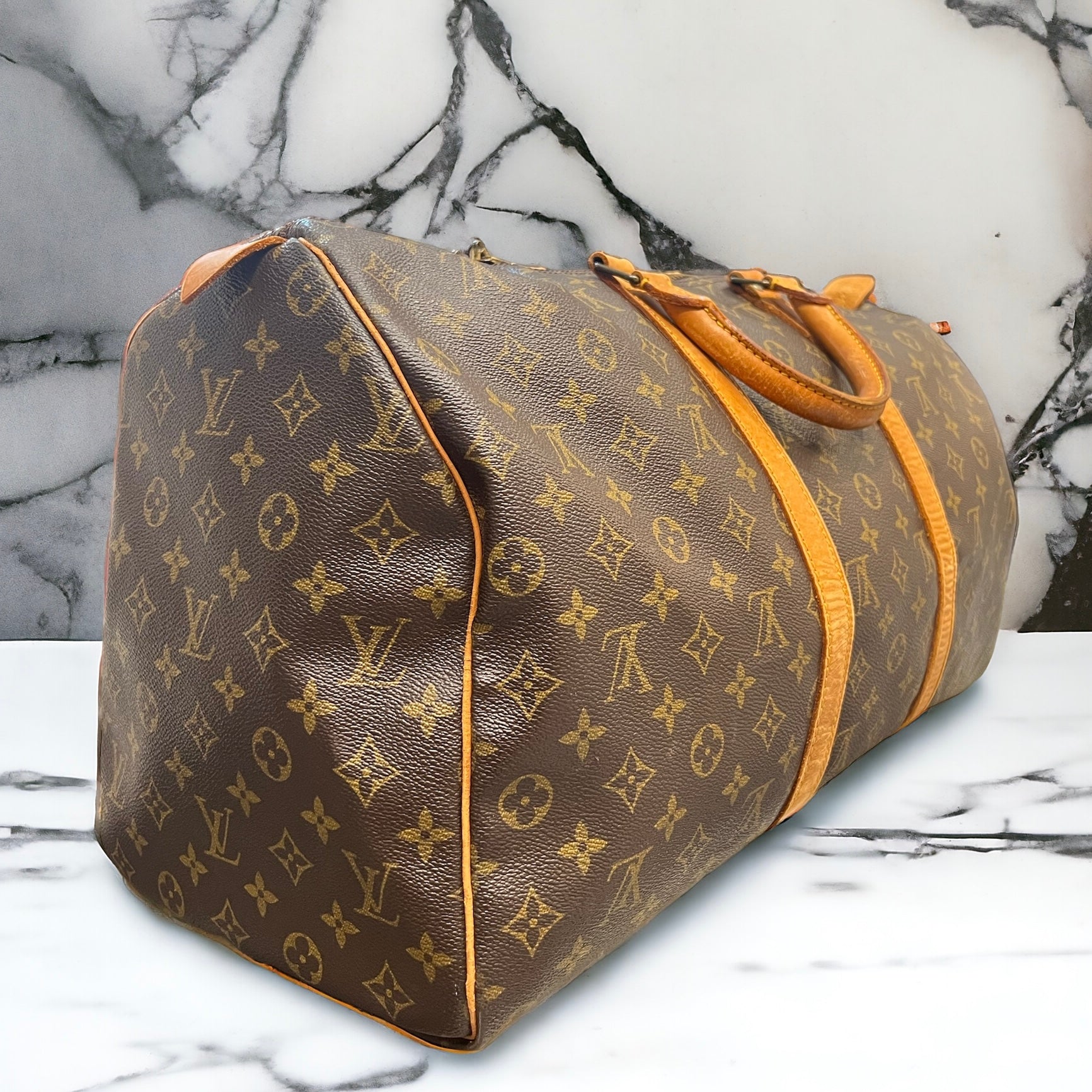 Louis Vuitton Keepall 50 Marron Autre Sac - Les Folies d&