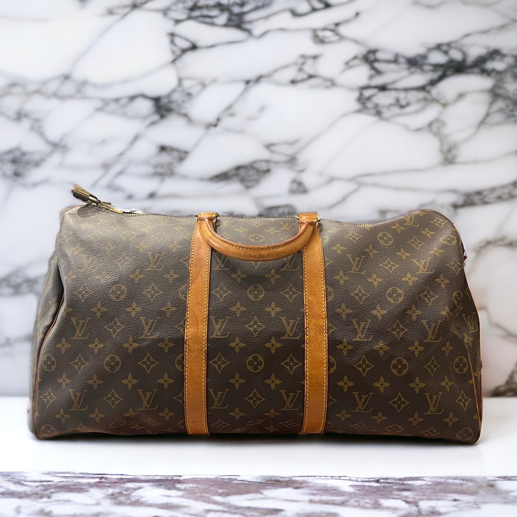 Louis Vuitton Keepall 50 Marron - Les Folies d&