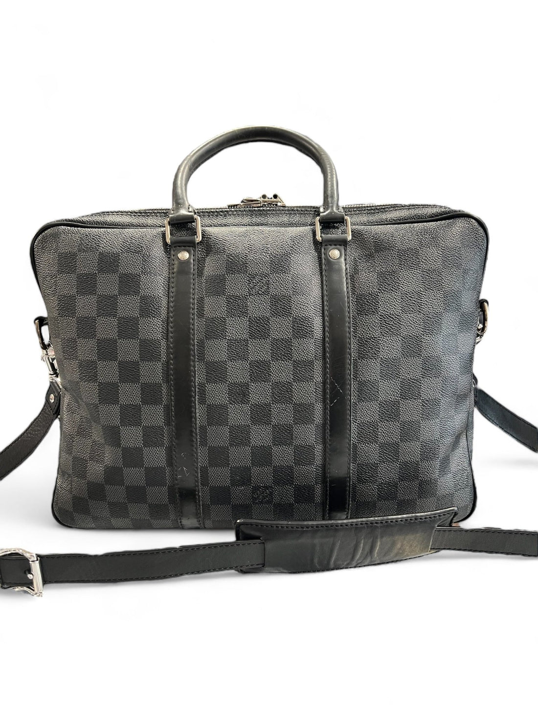 Louis Vuitton - Porte Documents Damier Noir - Les Folies d&