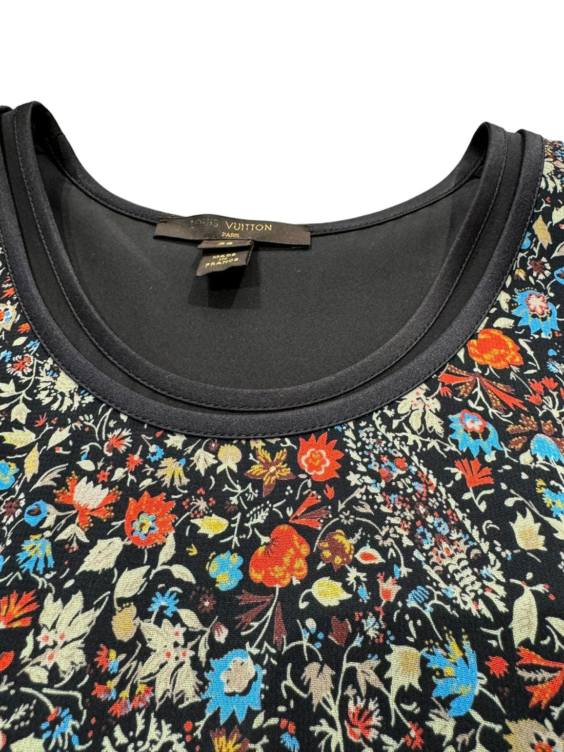 Louis Vuitton Robe à fleurs Noir S - Les Folies d&