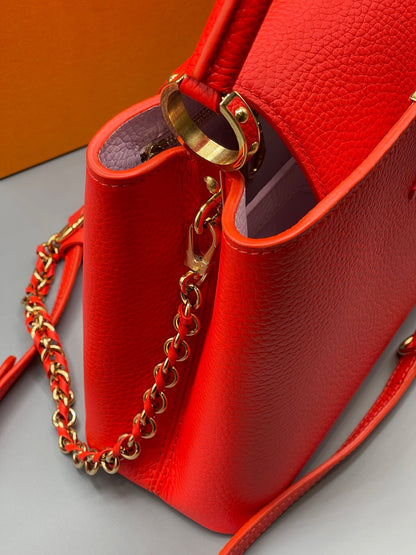 Louis Vuitton - Sac BB Capucine rouge coquelicots - Les Folies d&