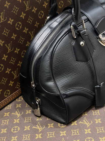 Louis Vuitton - Sac Montaigne Bowling GM cuir épi noir - Les Folies d&