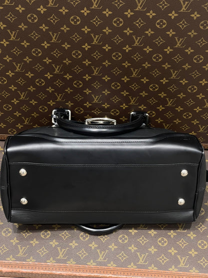 Louis Vuitton - Sac Montaigne Bowling GM cuir épi noir - Les Folies d&