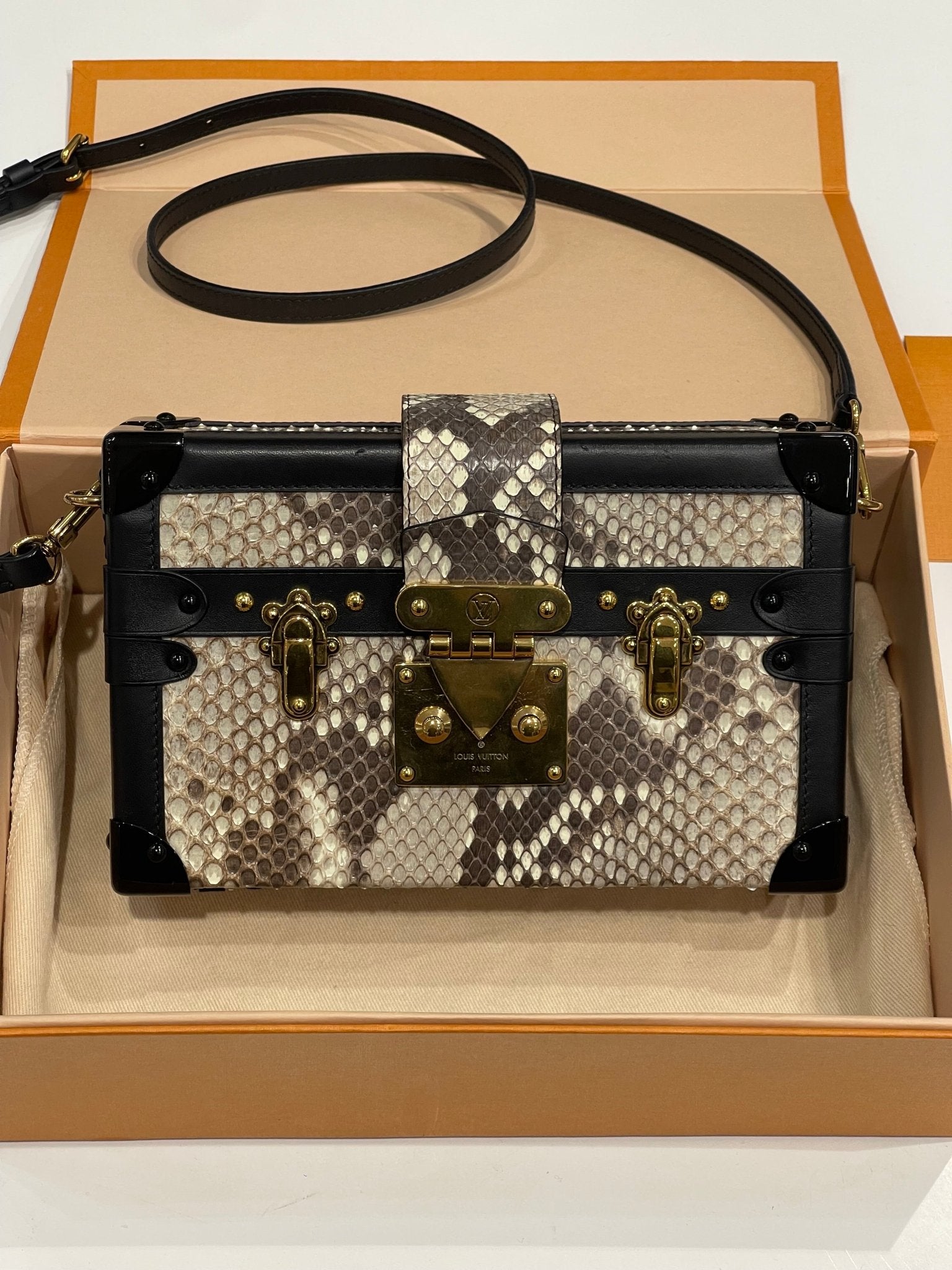 Louis Vuitton - Sac petite malle python - Les Folies d&