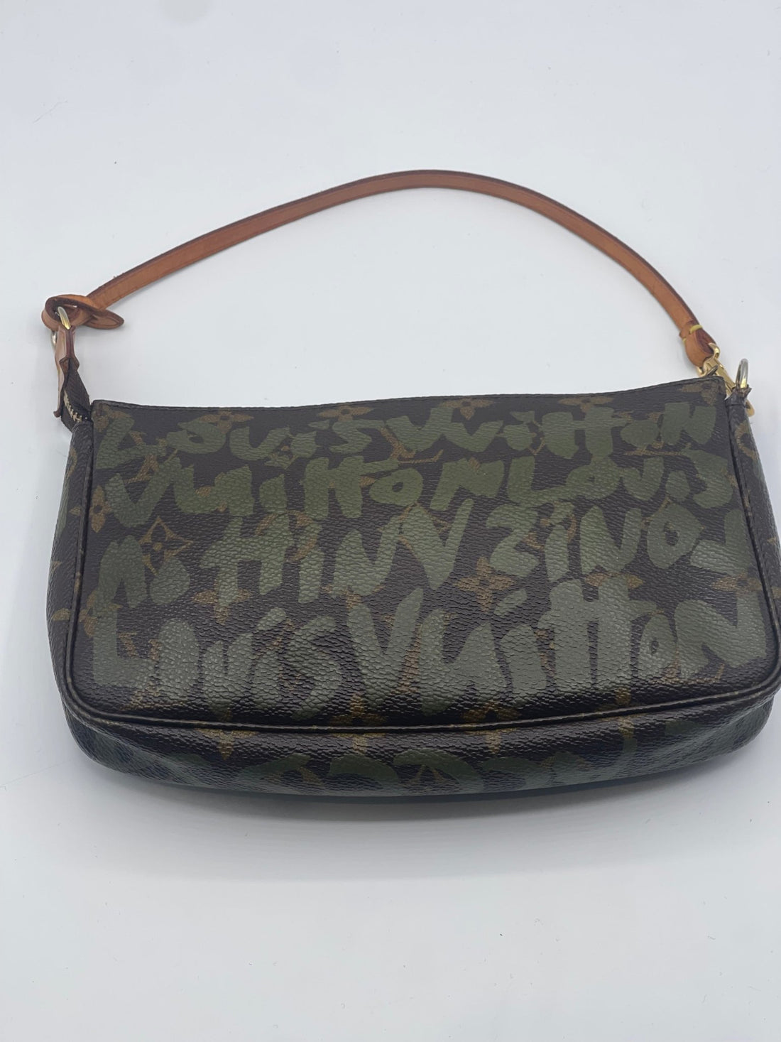 Louis Vuitton - Sac Pochette Graffiti Kaki - Les Folies d&