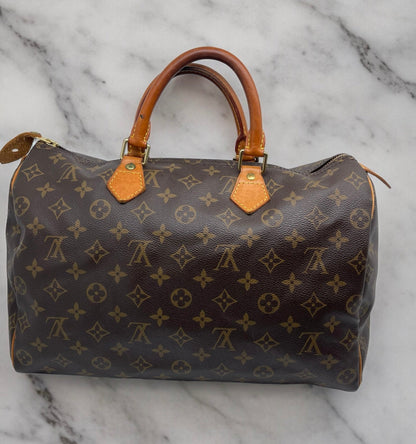 Louis Vuitton Speedy 35 Marron S Sac - Les Folies d&