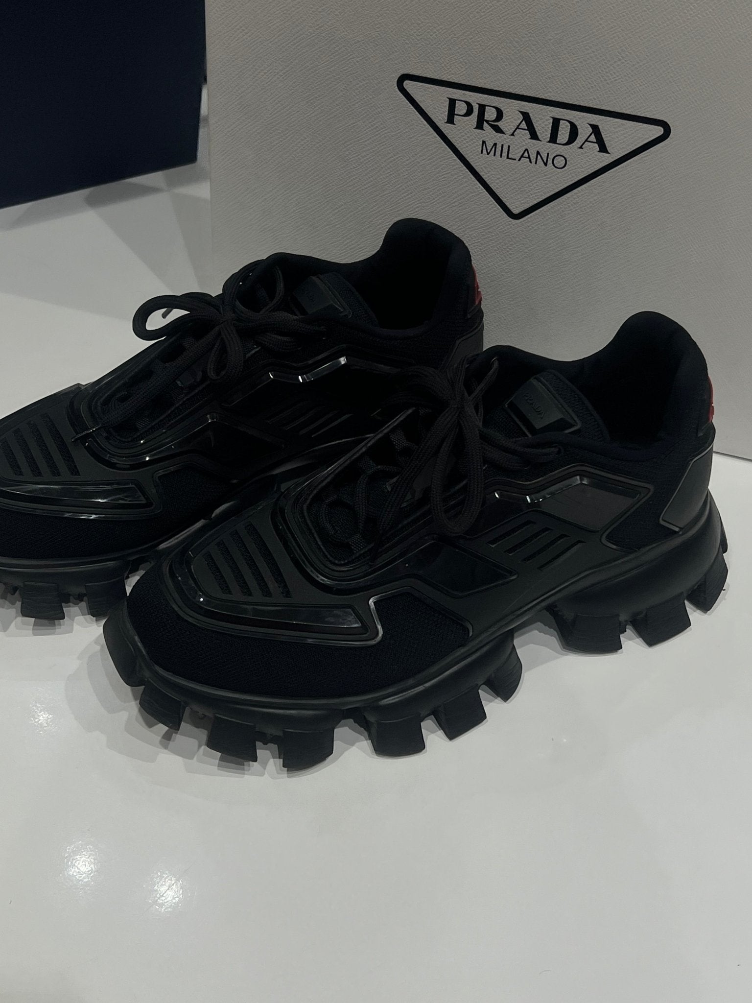 Prada Black cloudbust thunder sneakers Les Folies d Eugenie