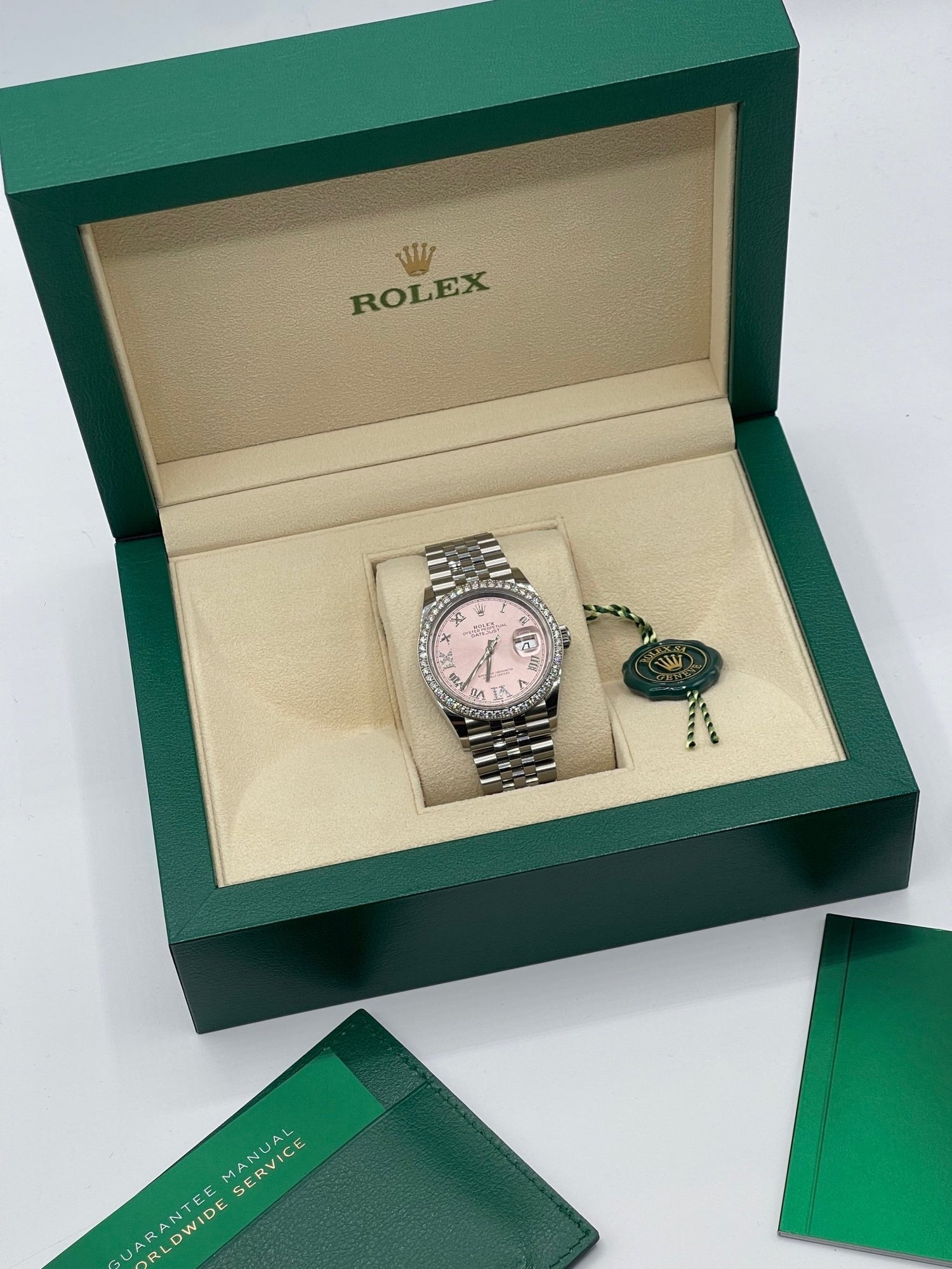 Rolex - Montre Datejust 36mm diamants - Les Folies d&