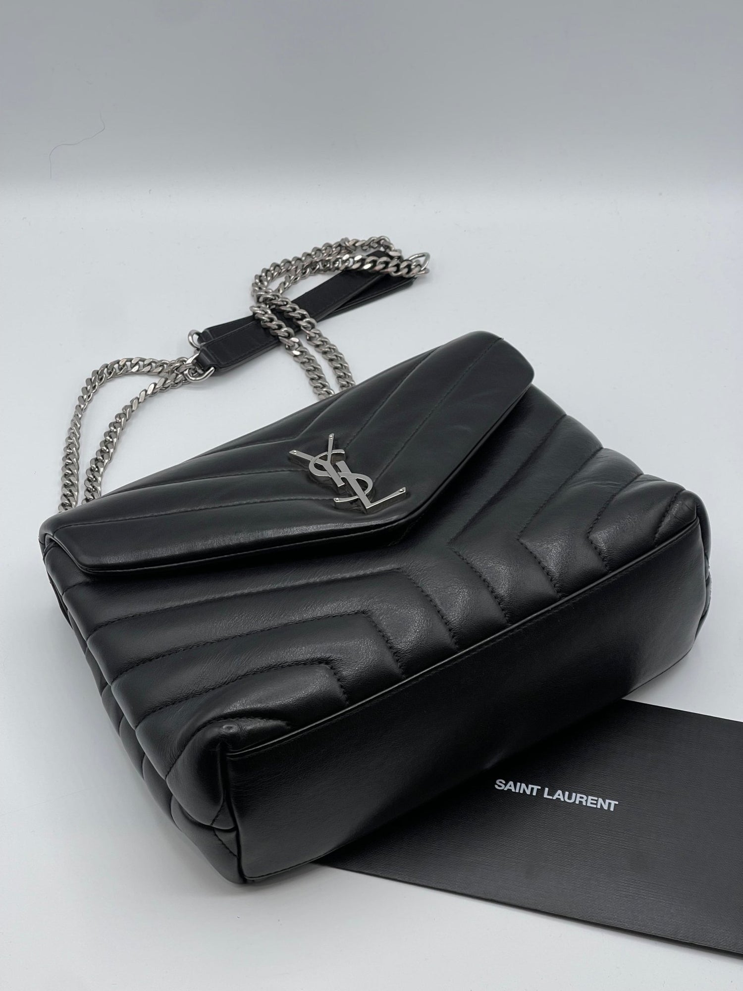 Saint Laurent - Sac Loulou small noir - Les Folies d&