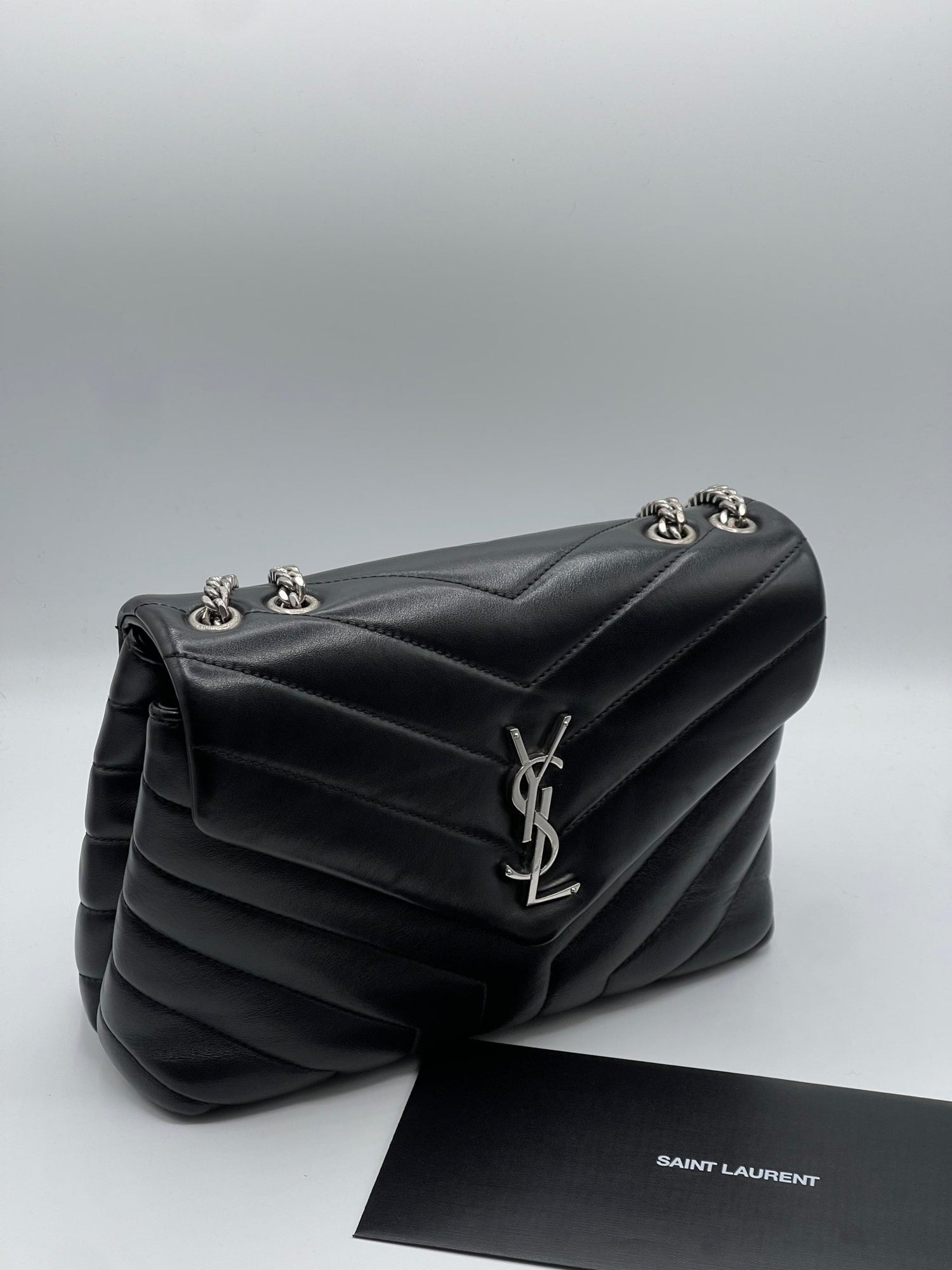 Saint Laurent - Sac Loulou small noir - Les Folies d&