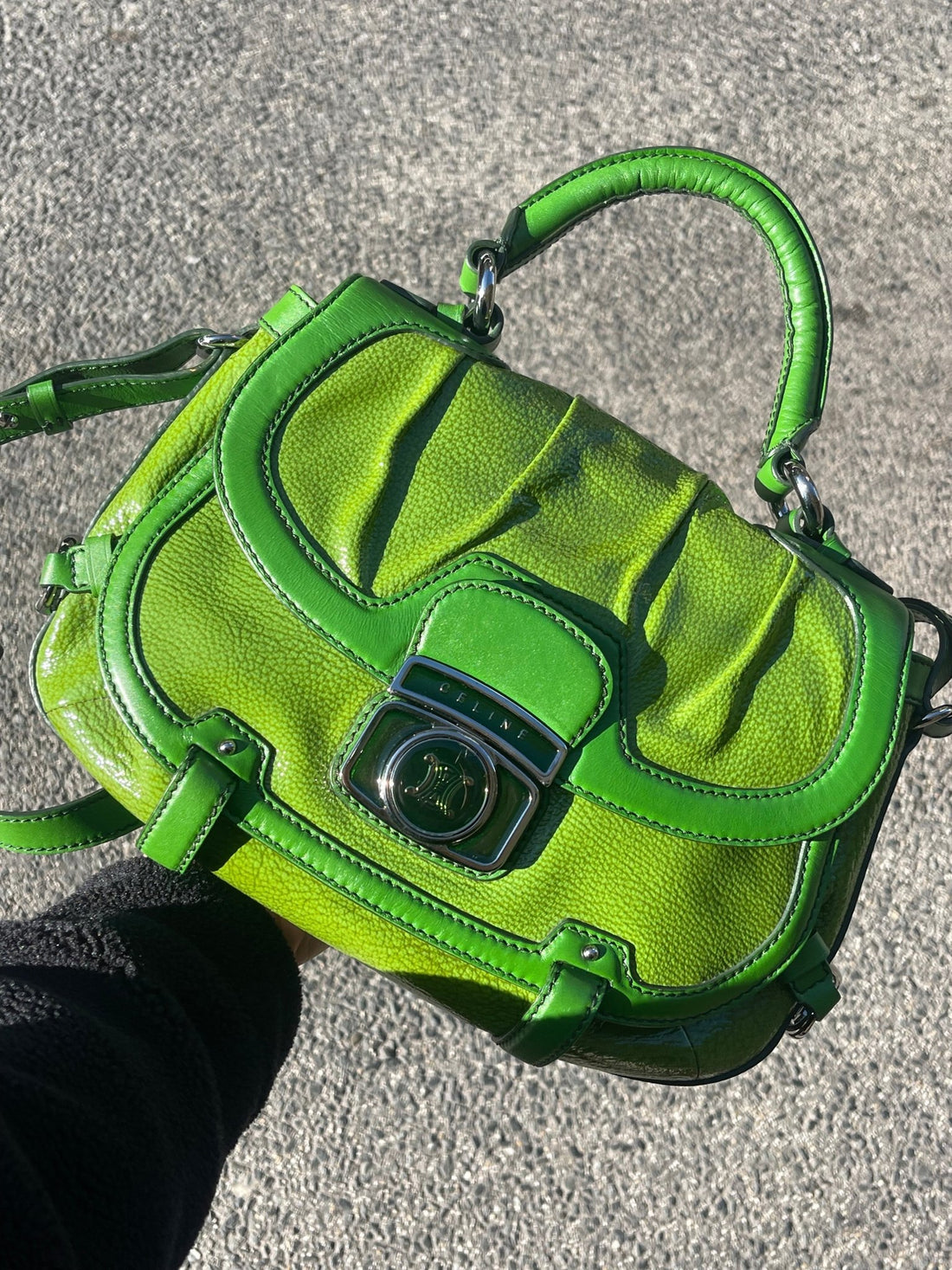 Céline - Sac Triomphe vert - Les Folies d&