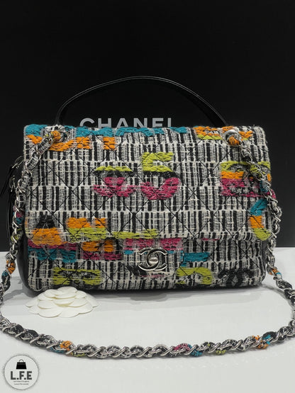 Chanel - Sac classique tweed caméra - Les Folies d&