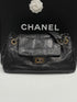 Chanel - sac demoiselle cuir perforé noir - Les Folies d&