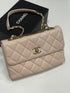 Chanel - sac trendy rose plaque dorée - Les Folies d&