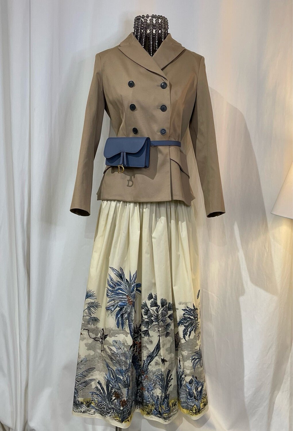 Christian Dior - Jupe toile de jouy T.40