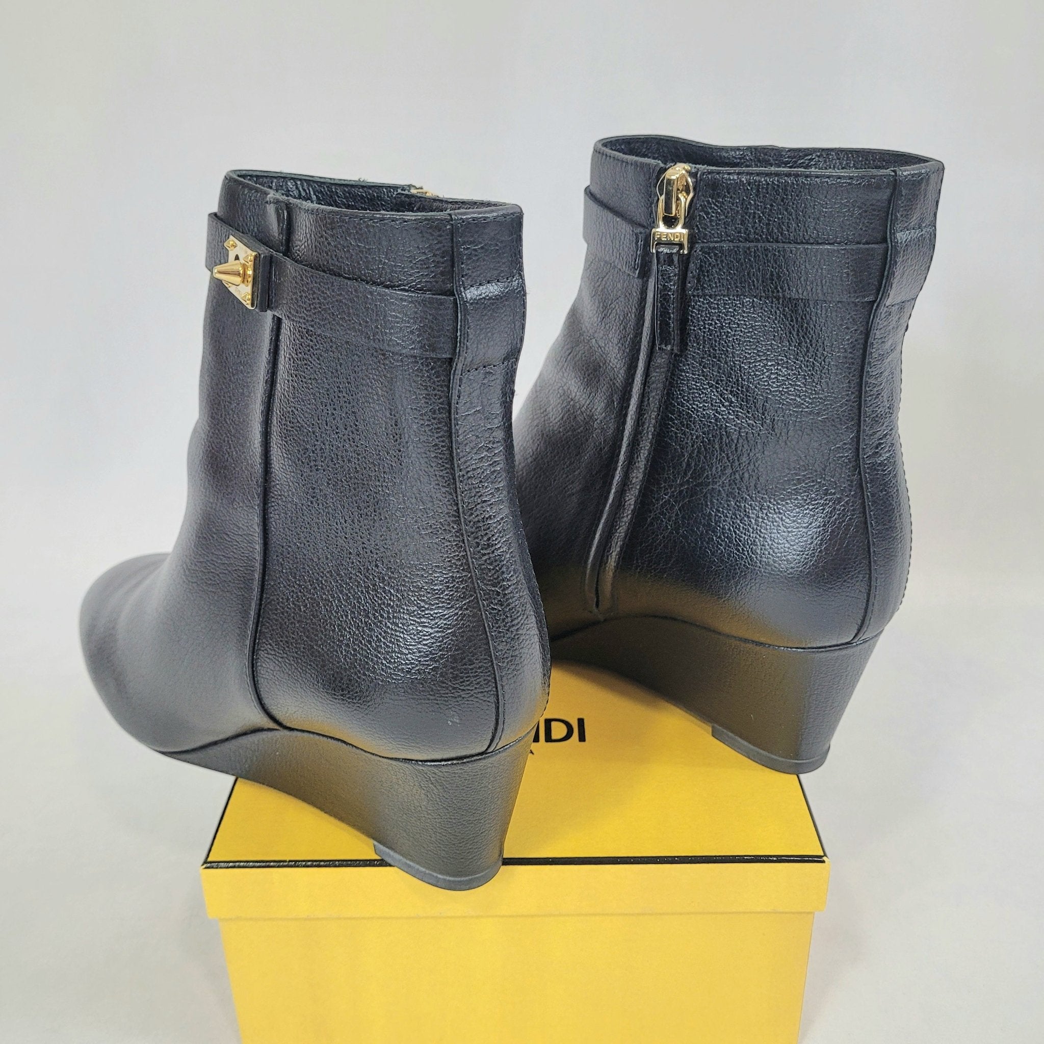 Fendi wedge boots on sale