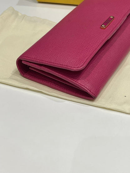 Fendi - Portefeuille compagnon rose fuchsia - Les Folies d&