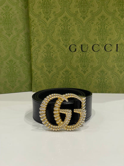 Gucci - Ceinture GG dorée GM - Les Folies d&