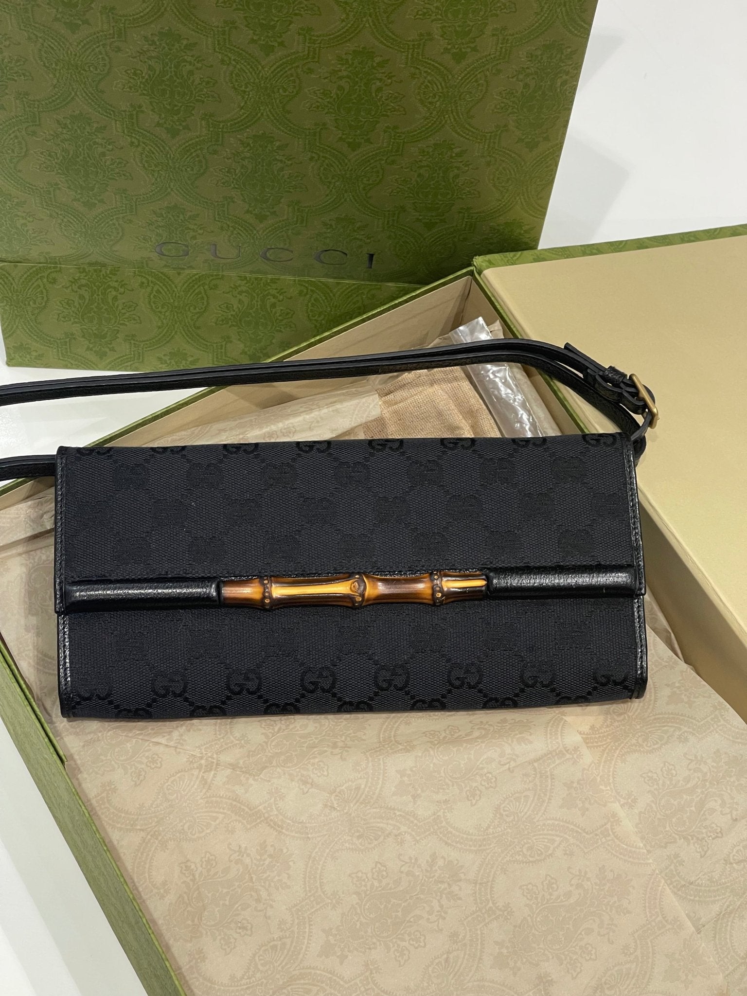 Gucci - Sac wallet GG bambou - Les Folies d&