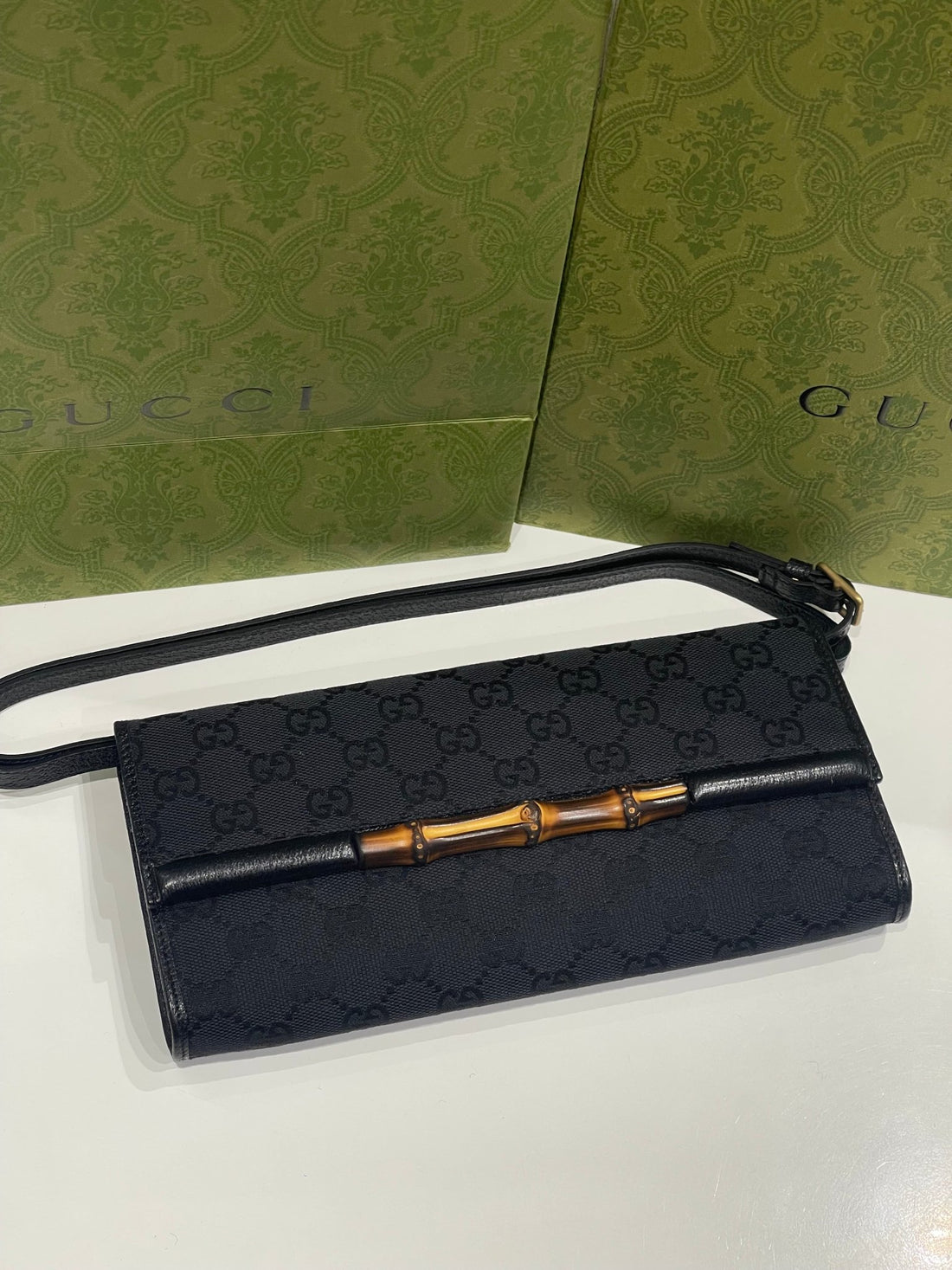 Gucci - Sac wallet GG bambou - Les Folies d&