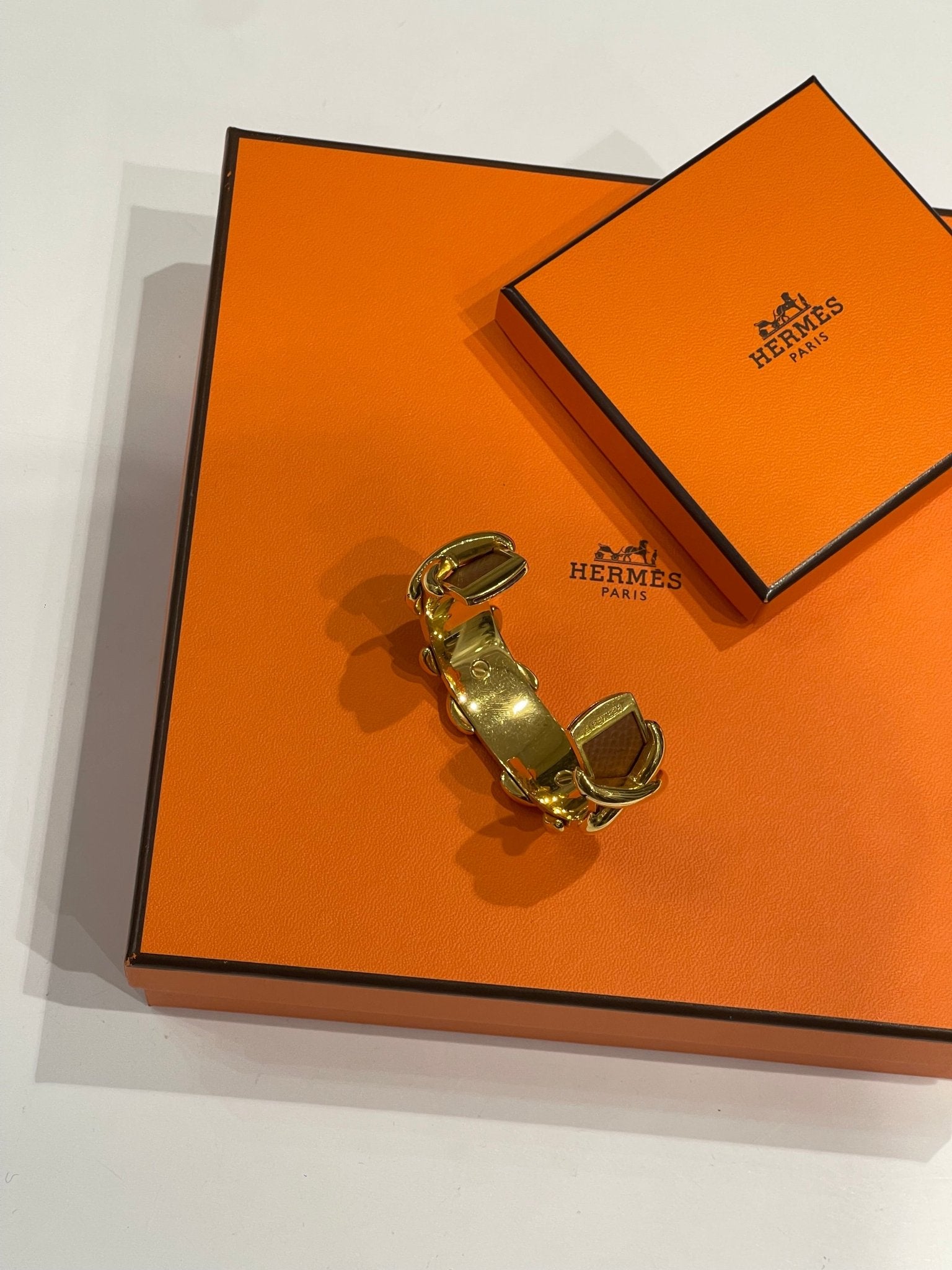 Hermès - Bracelet Croisillons gold - Les Folies d&