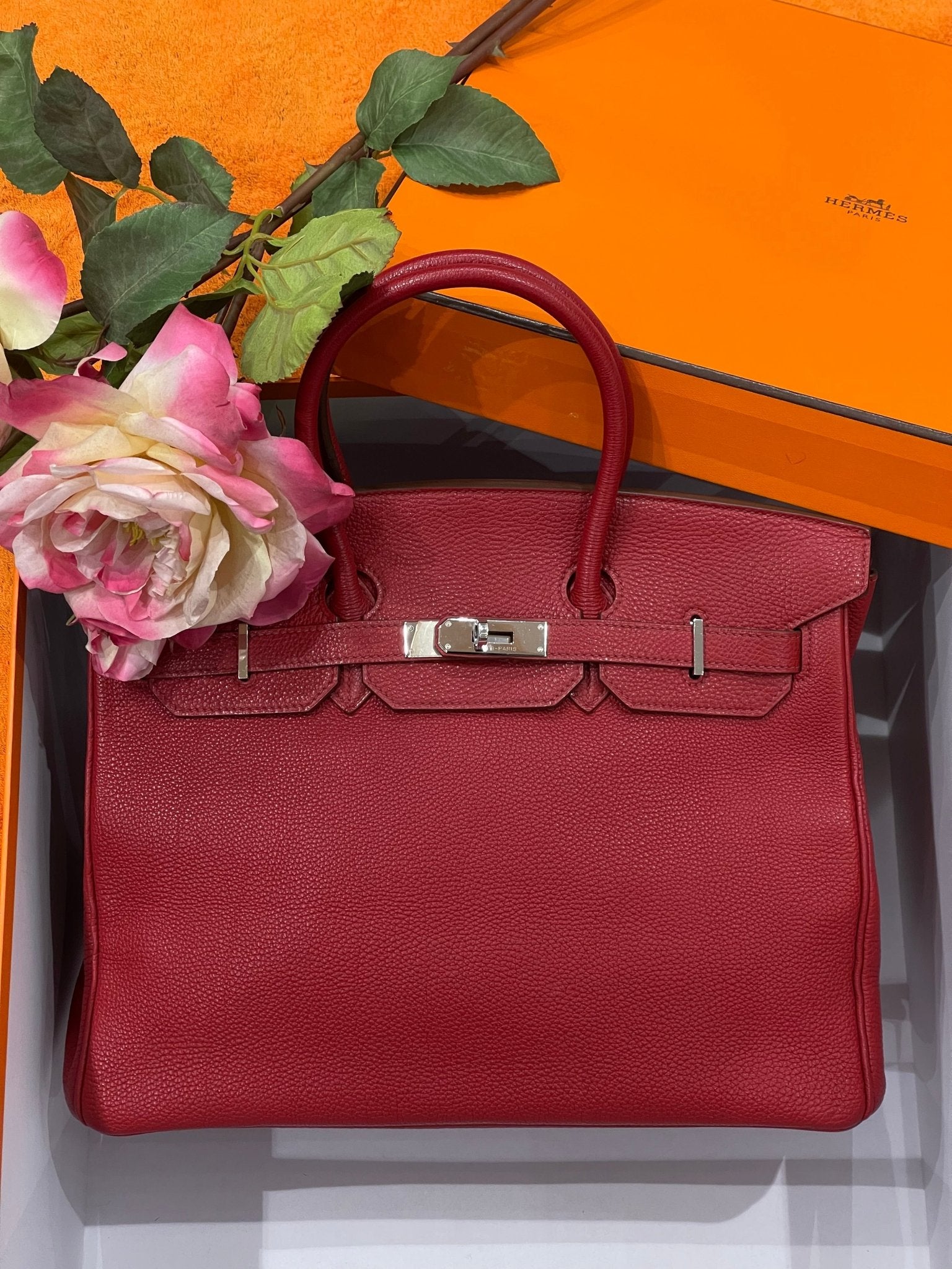 Sac hermes outlet birkin rouge