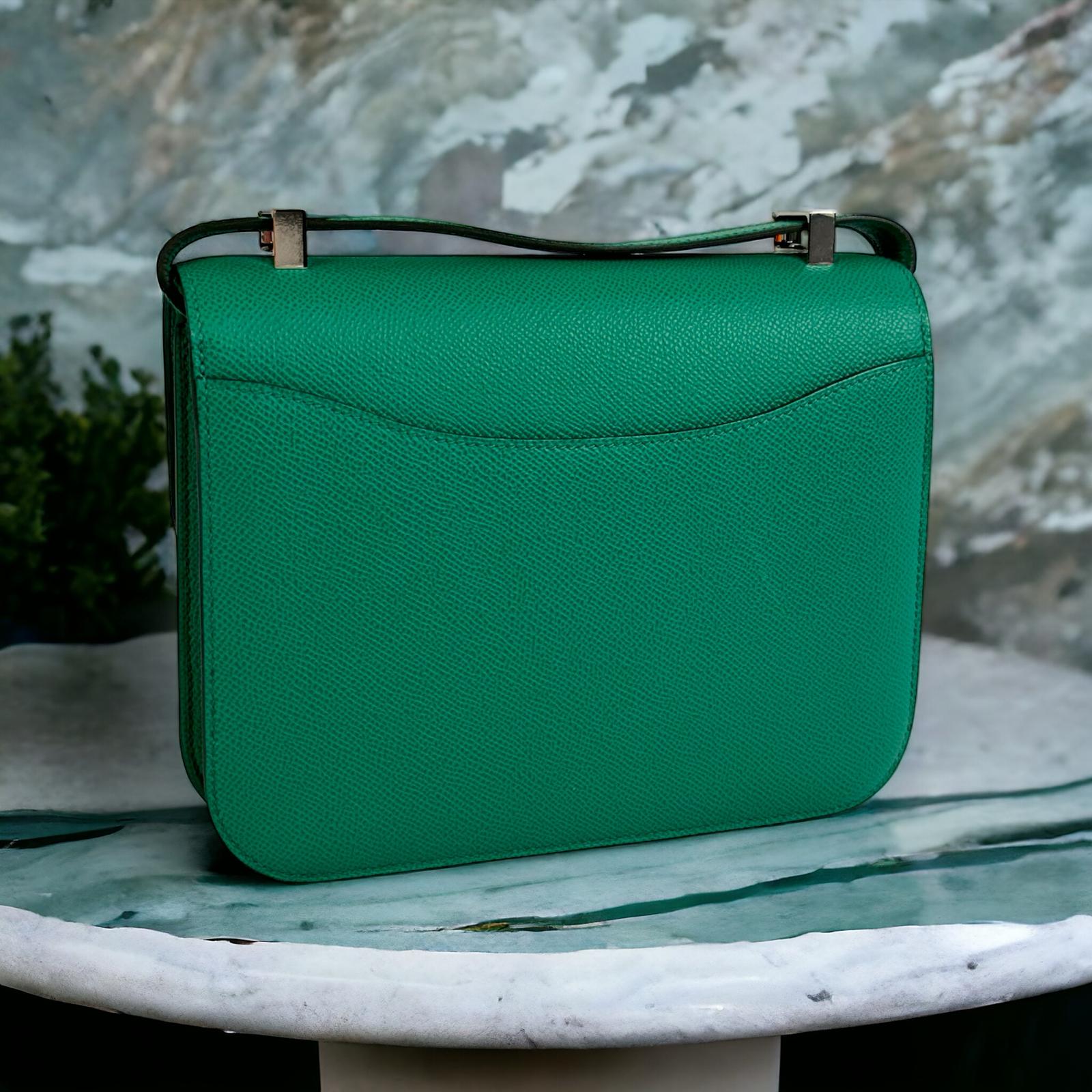 Hermès - Sac constance 24 Vert Vertigo - Les Folies d&