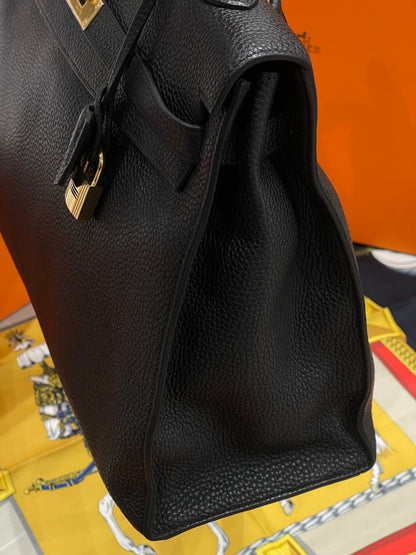 Hermès - Sac Kelly 35 retourné noir - Les Folies d&