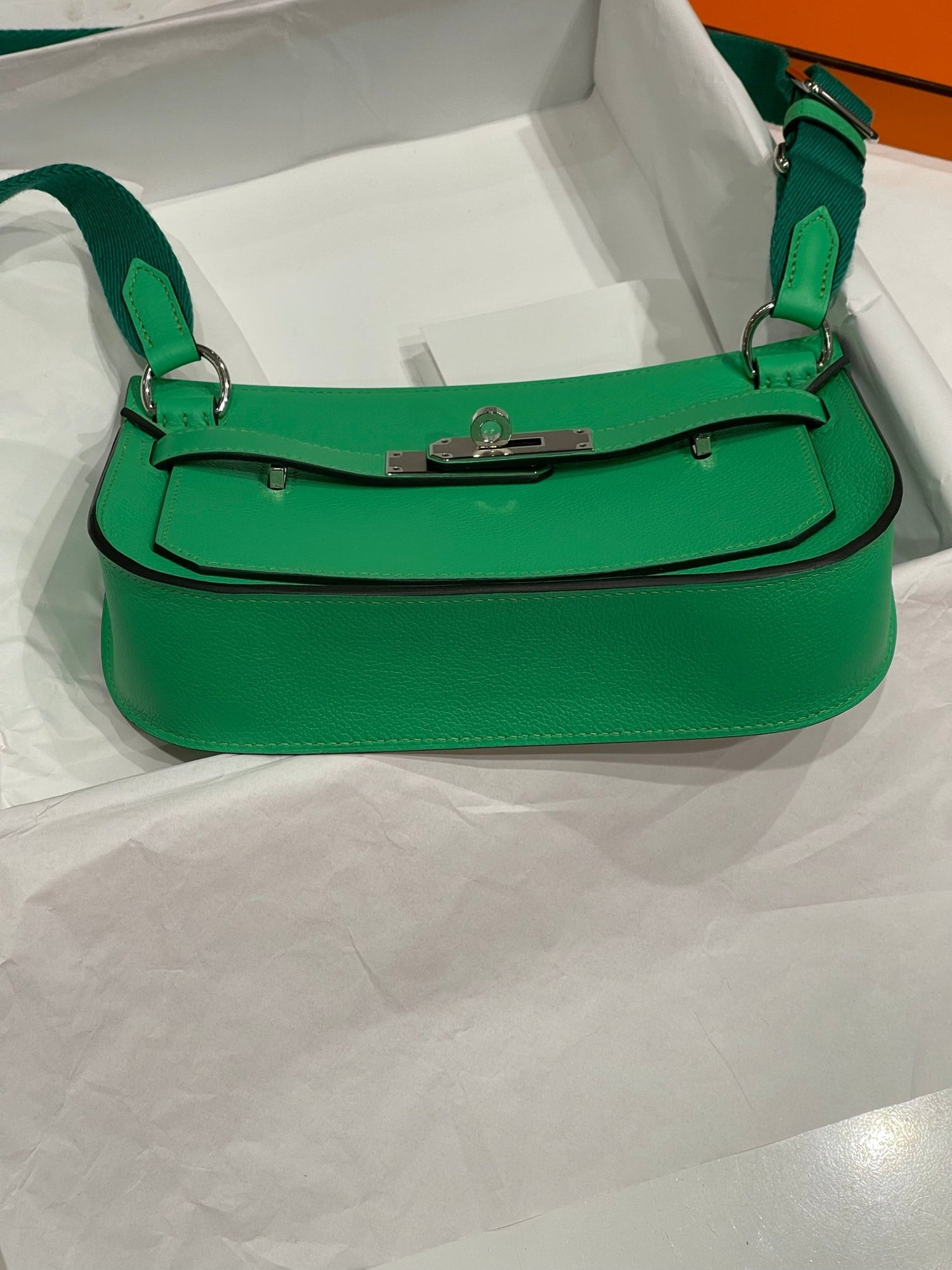 Hermès - Sac Mini Jypsiere 20 vert comics - Les Folies d&