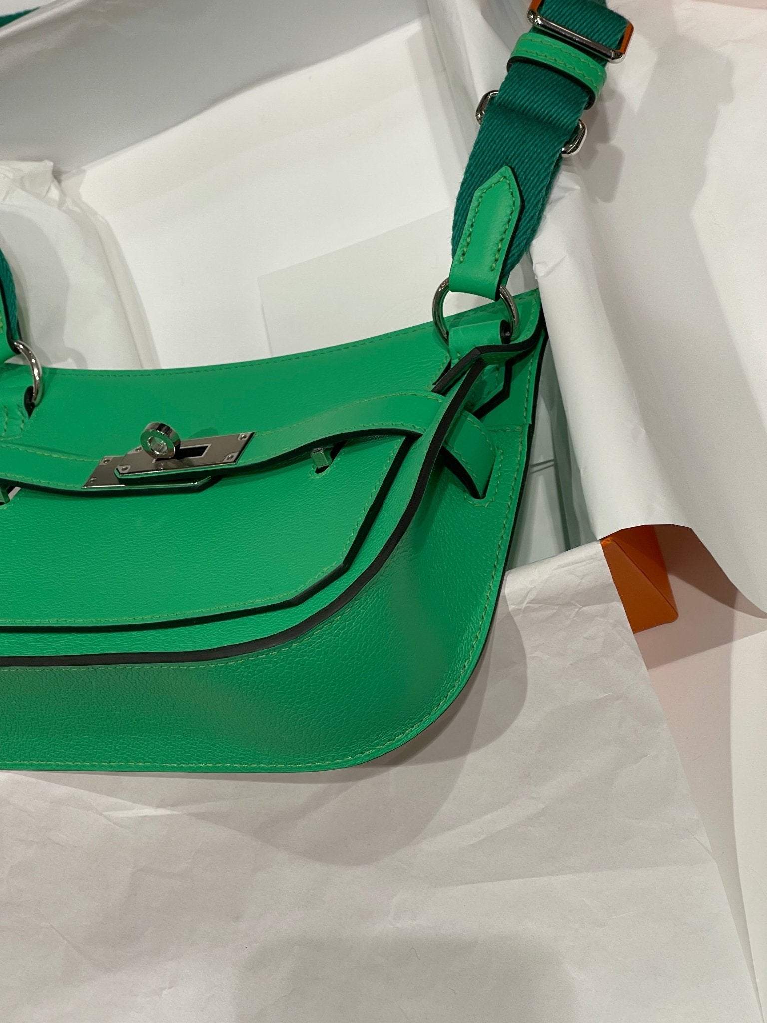 Hermès - Sac Mini Jypsiere 20 vert comics - Les Folies d&