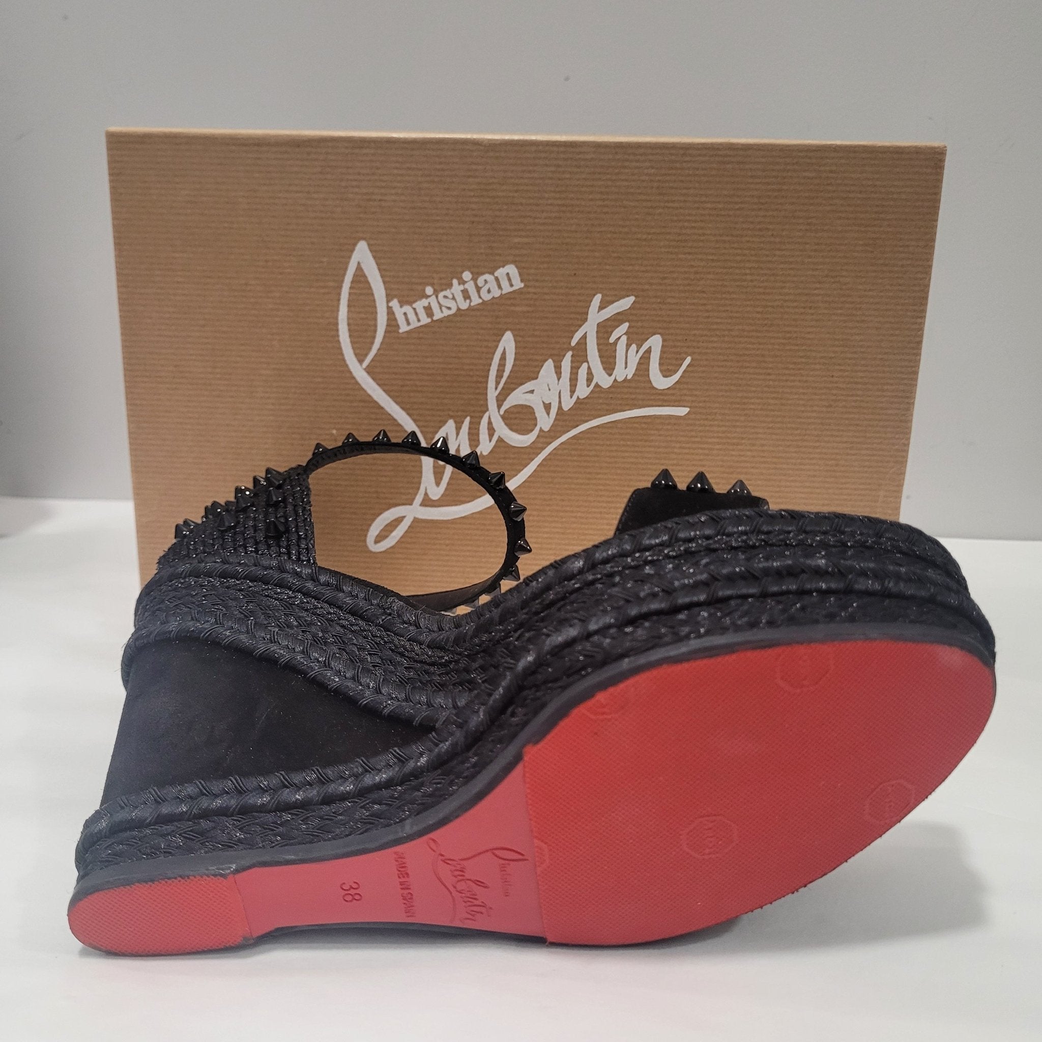 Sandales compensées online louboutin