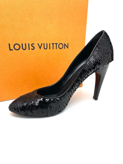 Louis Vuitton - Escarpins à sequins T.39 - Les Folies d&