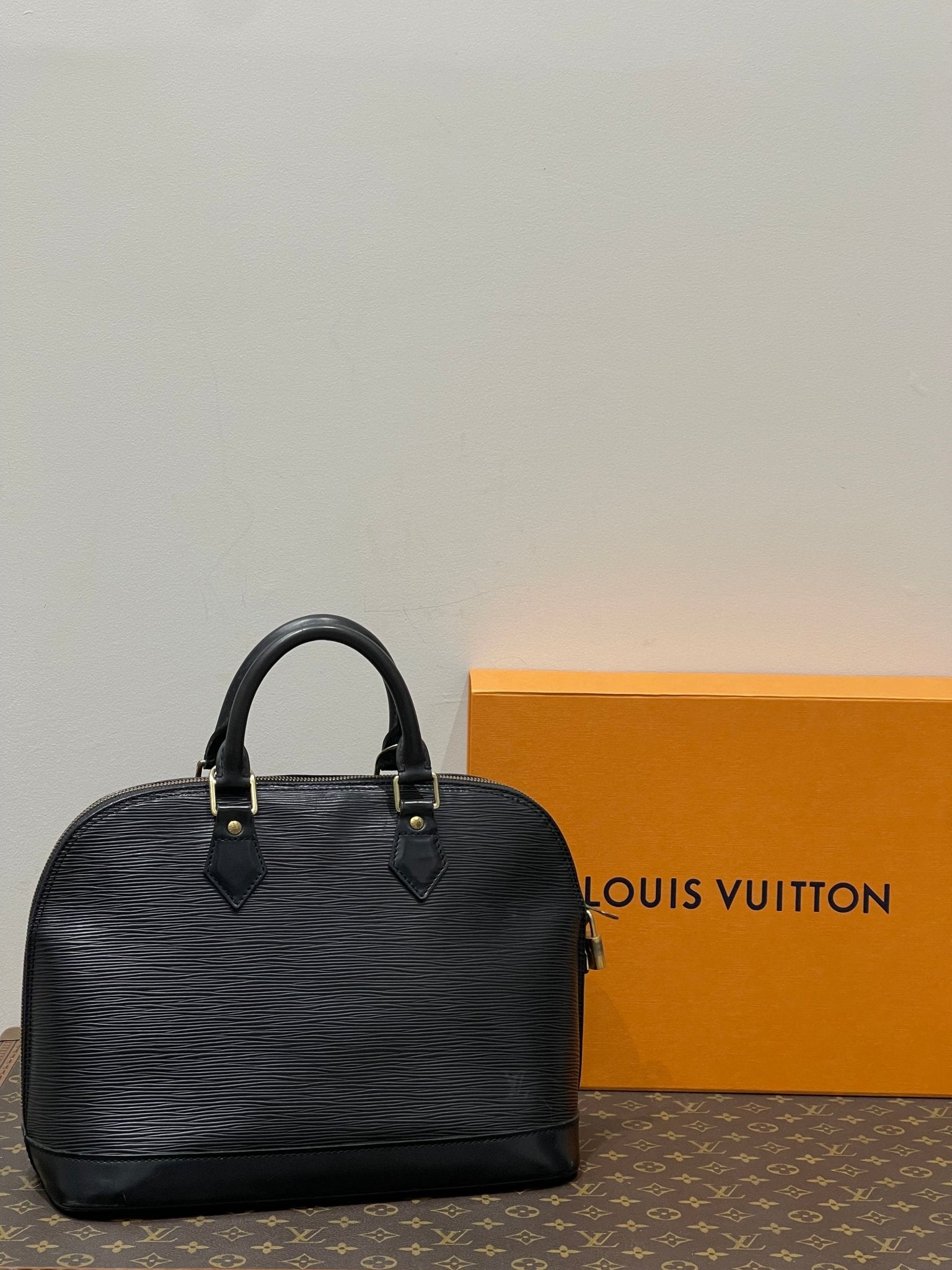 Louis Vuitton - Sac Alma MM noir épi - Les Folies d&