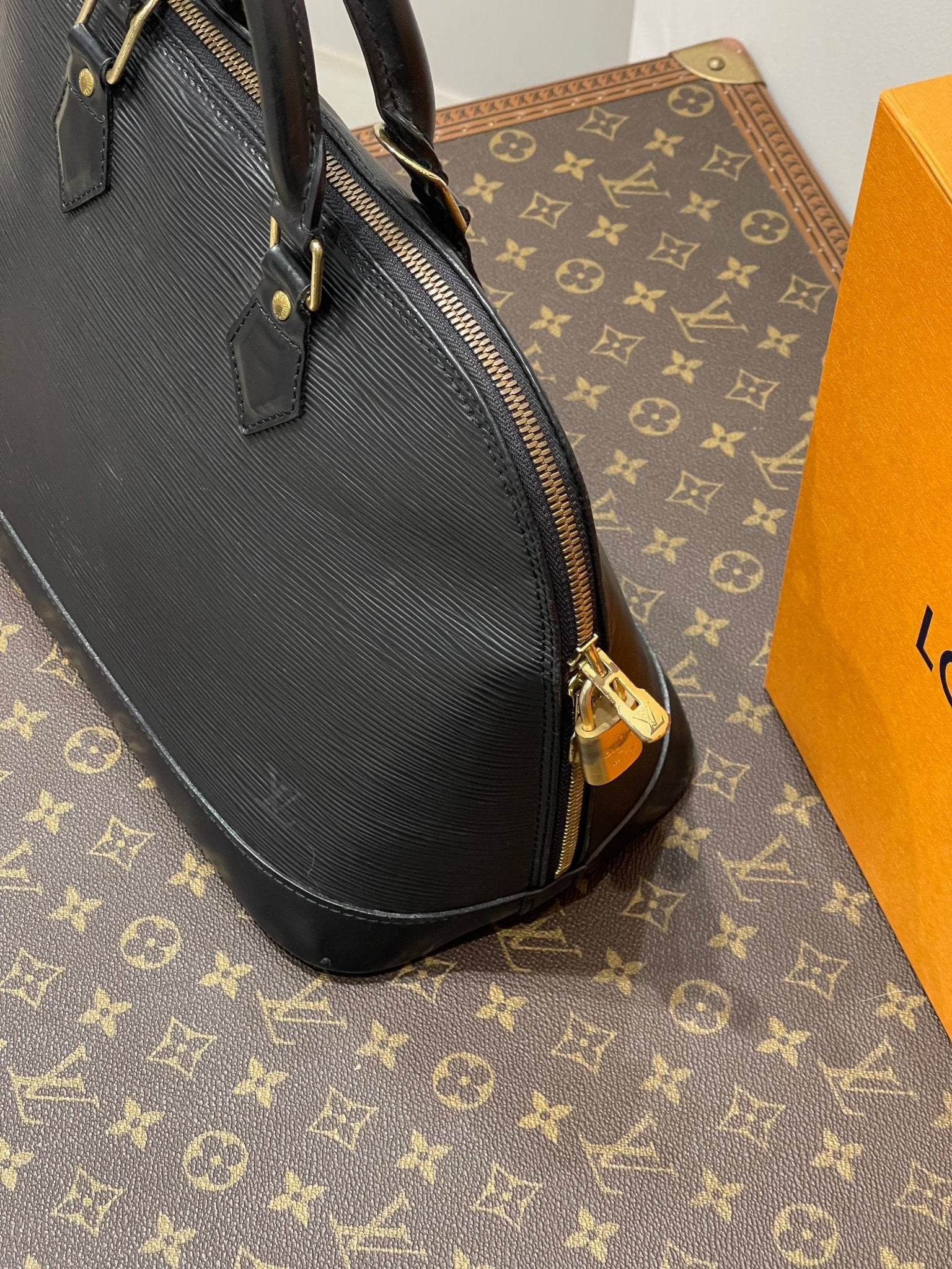 Louis Vuitton - Sac Alma MM noir épi - Les Folies d&