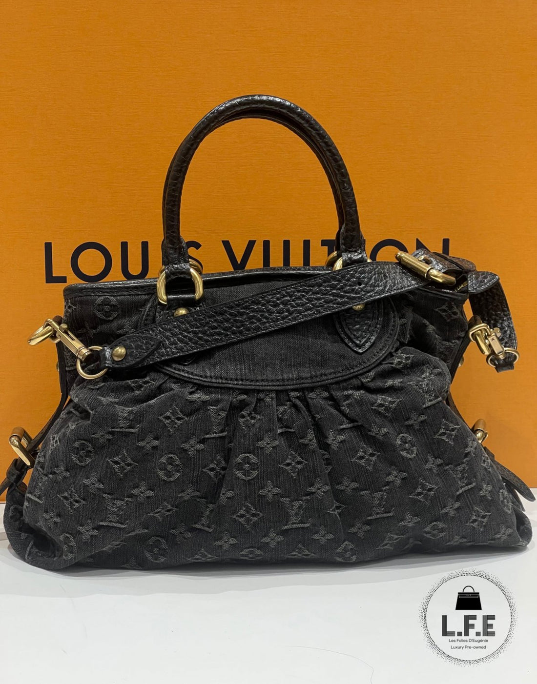 Louis Vuitton - Sac Neo Cabby jean MM - Les Folies d&