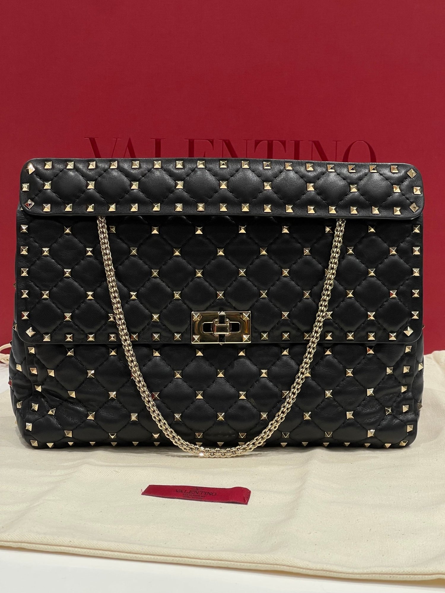 Valentino - Sac Rockstud Spike GM noir - Les Folies d&